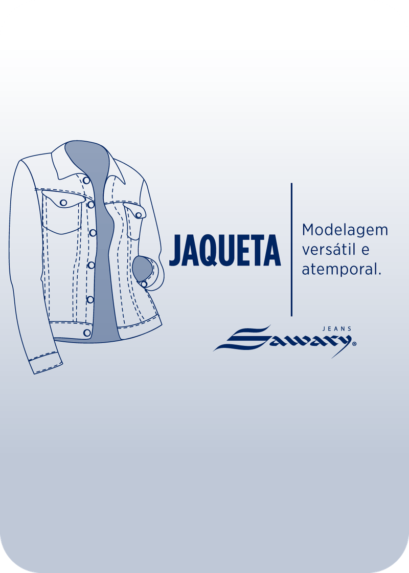 Jaqueta jeans clearance masculina sawary