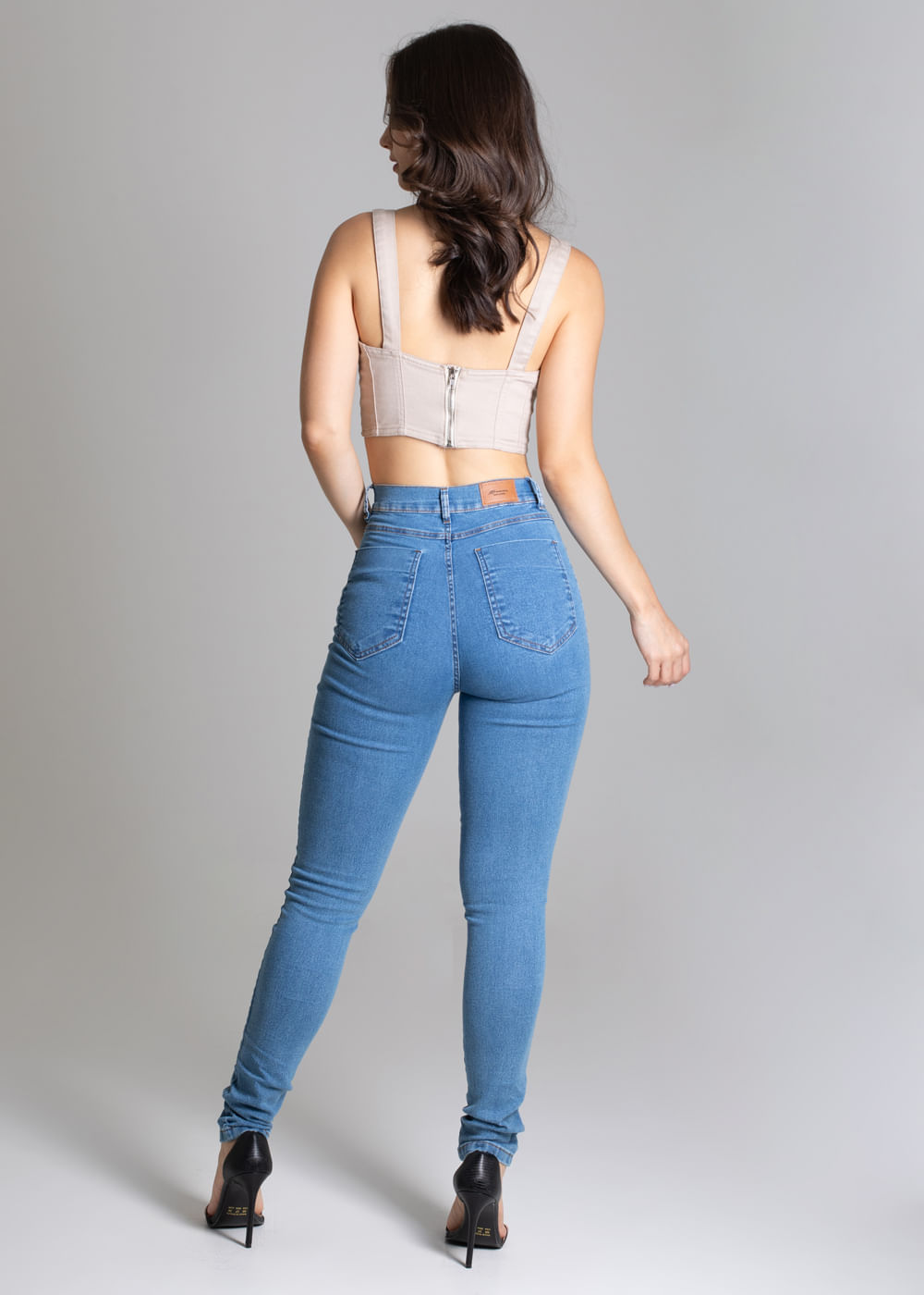 Calça hot pants com botões hot sale sawary jeans